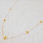 Ellison+Young E&Y Dot Dot Golden Cross Necklace