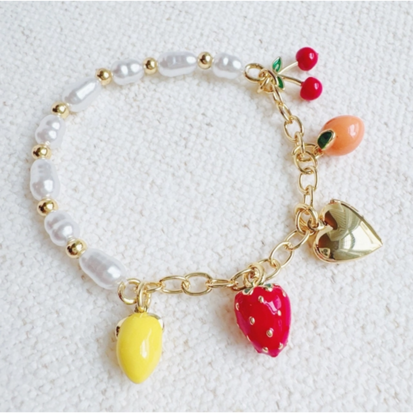 Ellison+Young E&Y Juicy Fresh Fruit Charms Bracelet