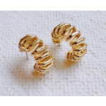 Ellison+Young E&Y Curly Cord Hoop Earrings