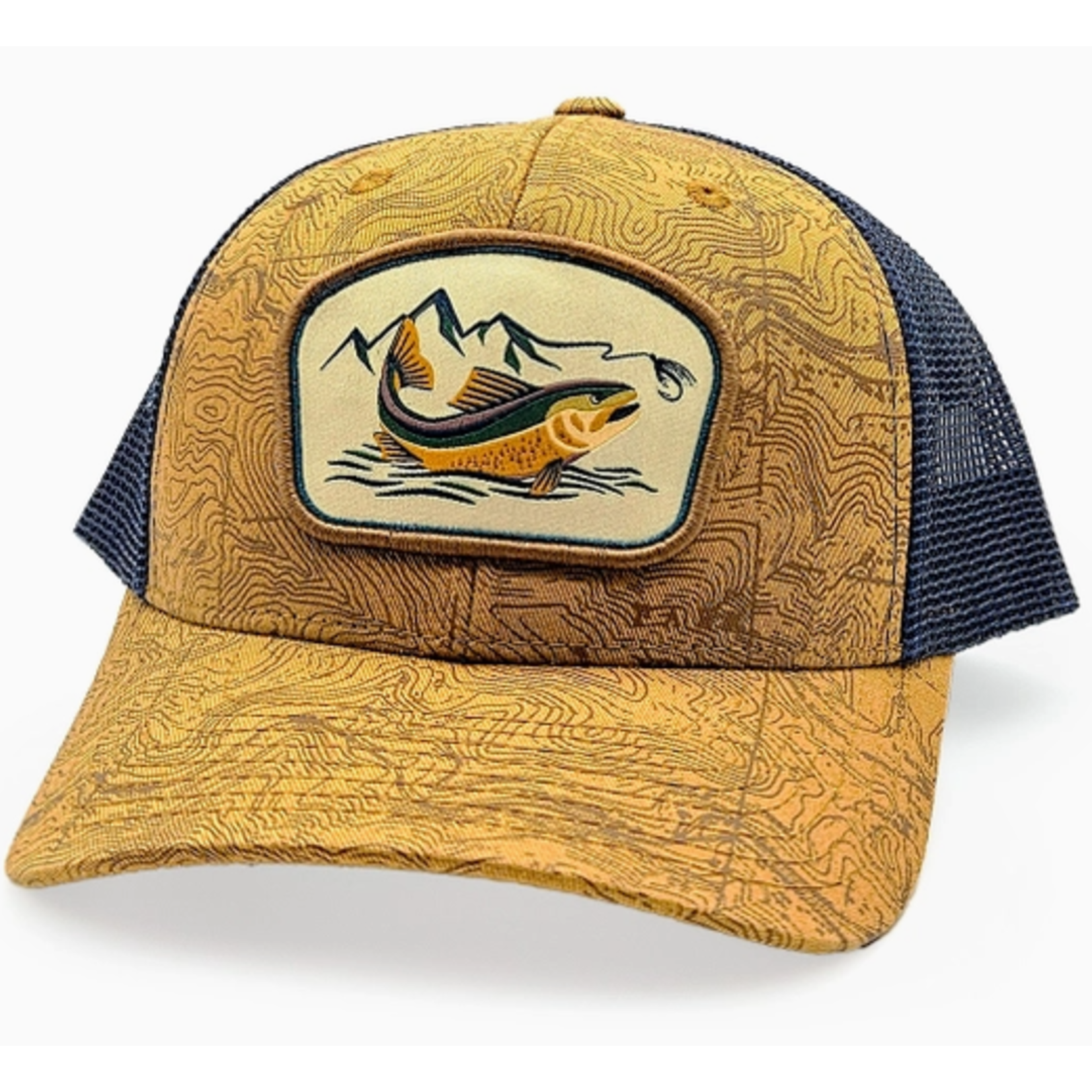 Coloradocool ColoradoCool-Mountain Cast - Brown/Navy - Slight Curve Trucker