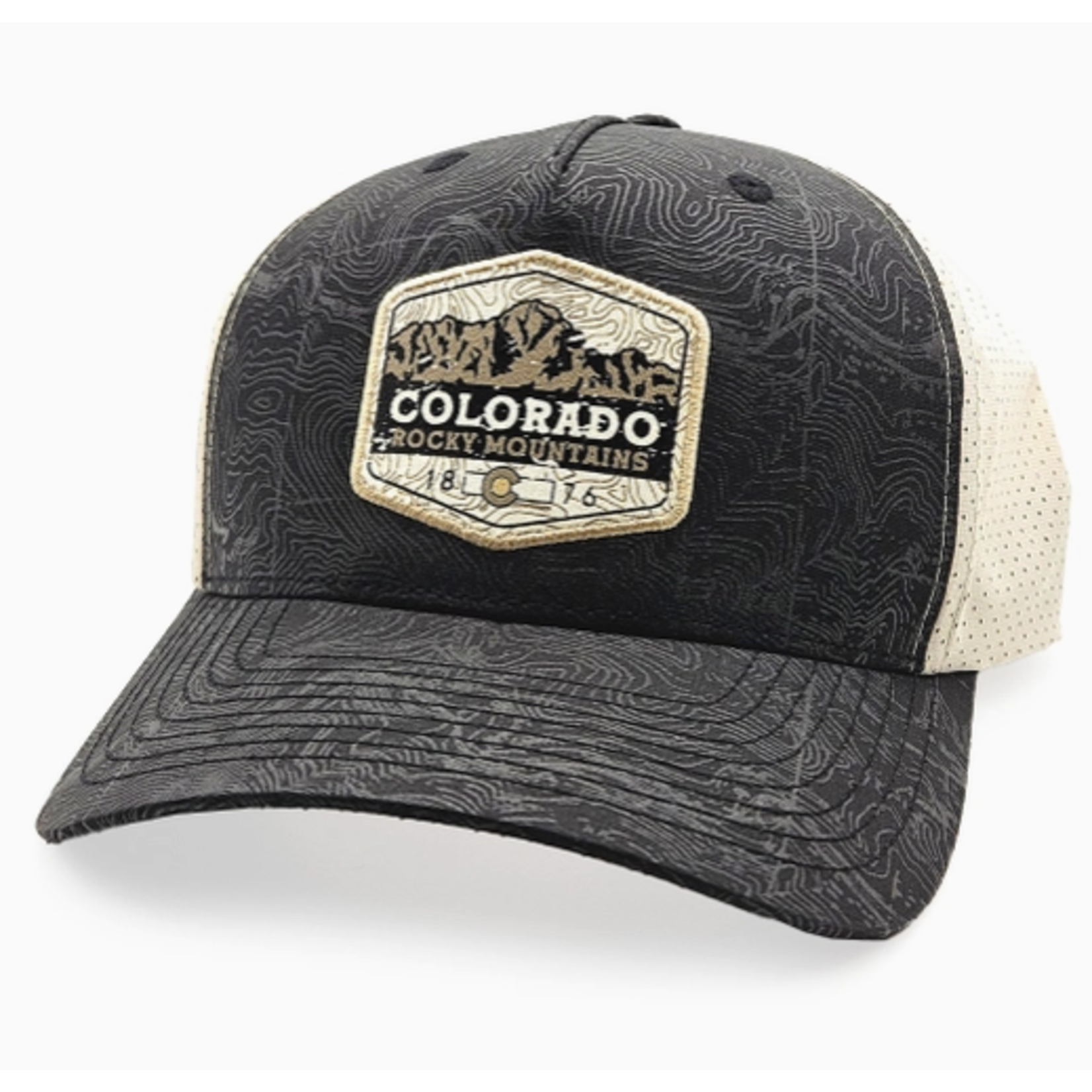 Coloradocool ColoradoCool- Sneffels Topo - Black/Pebble - Slight Curve