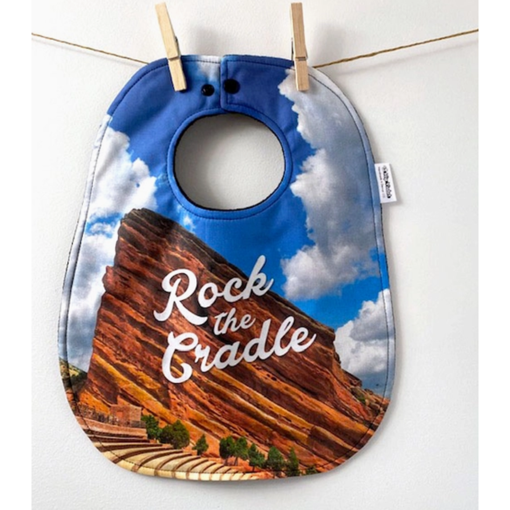 Hip Violet Rock the Cradle Red Rocks Baby Bib