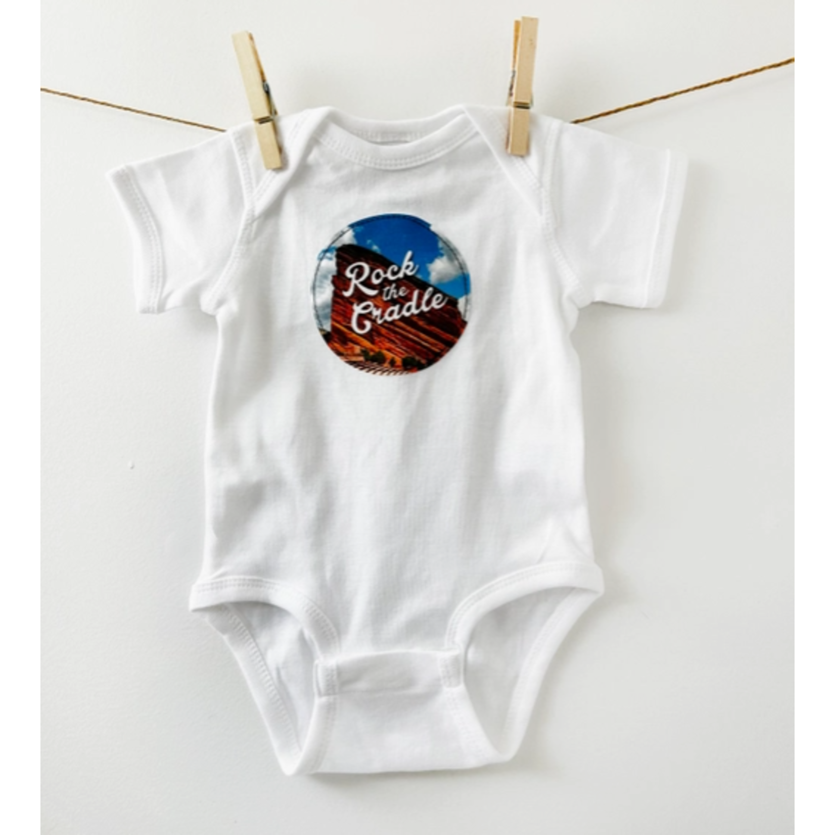 Hip Violet Hip Violet Red Rocks Amphitheater "Rock the Cradle" Baby Bodysuit