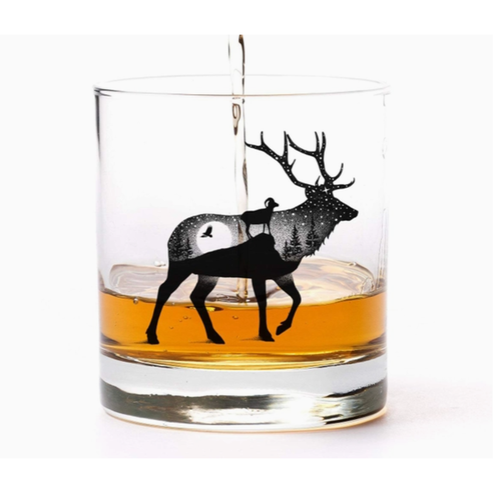 Black Lantern Black Lantern Elk Mountain Landscape Whiskey Glasses