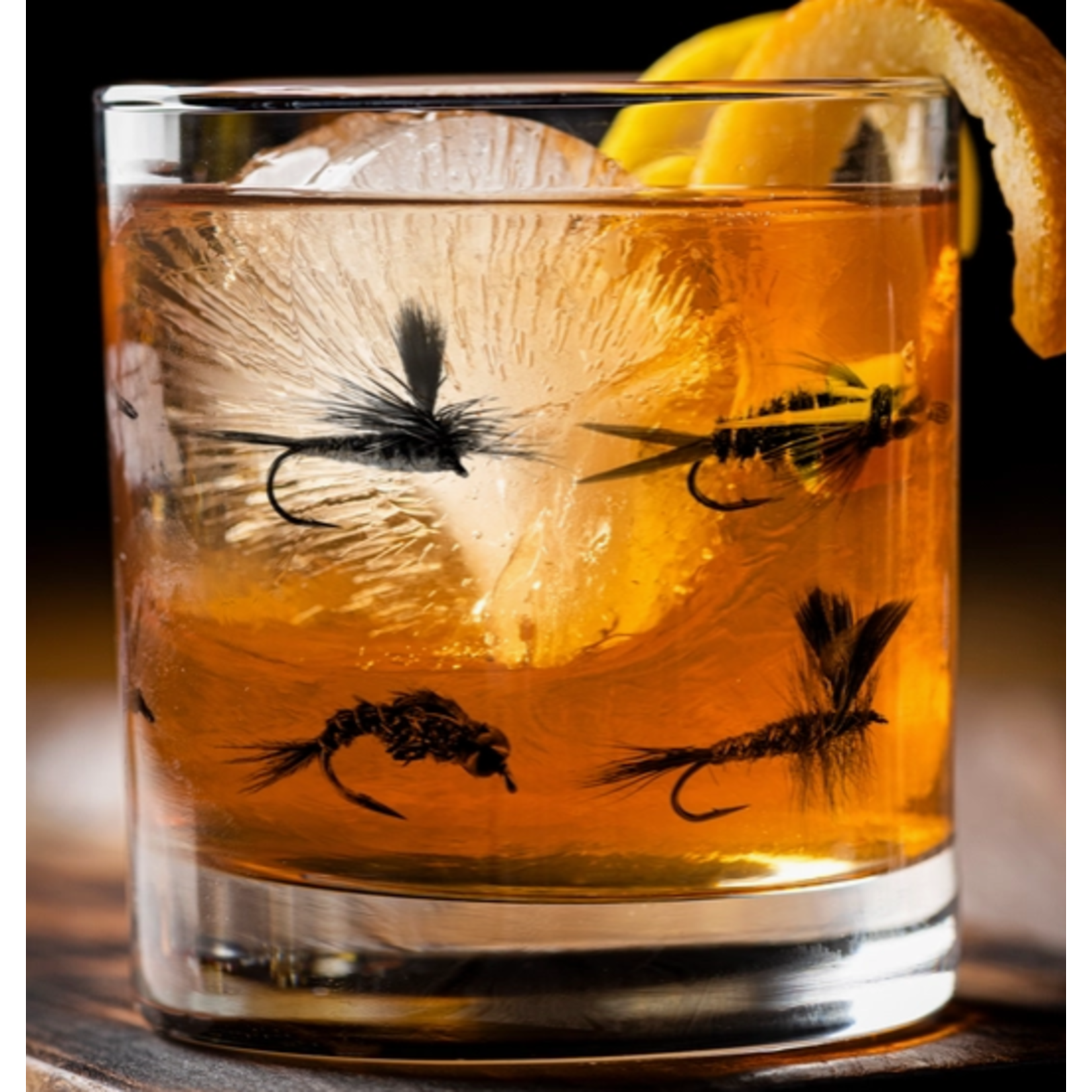 Black Lantern BL Fly Fishing Flies Whiskey Glasses