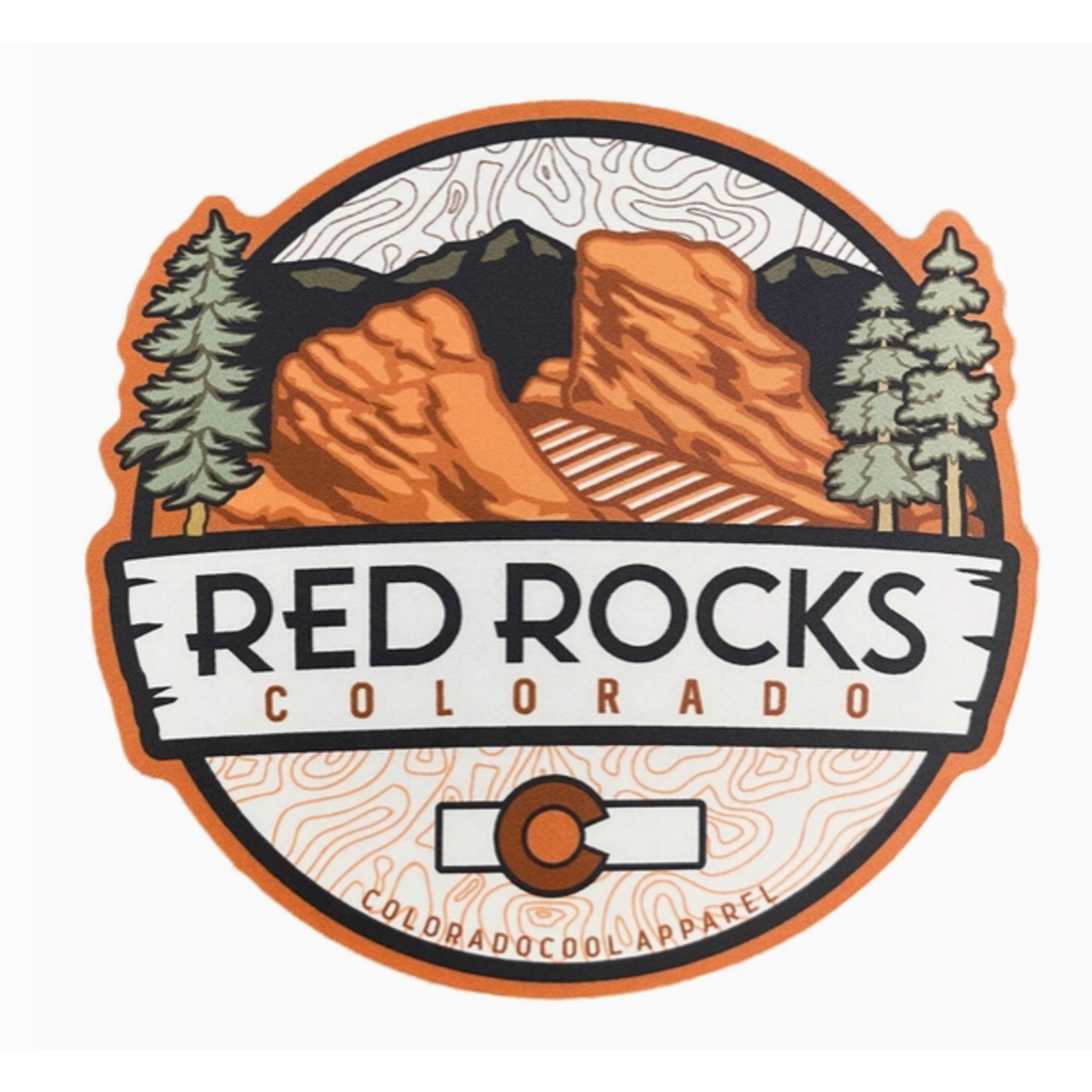 Coloradocool ColoradoCool Red Rocks Topo Magnet