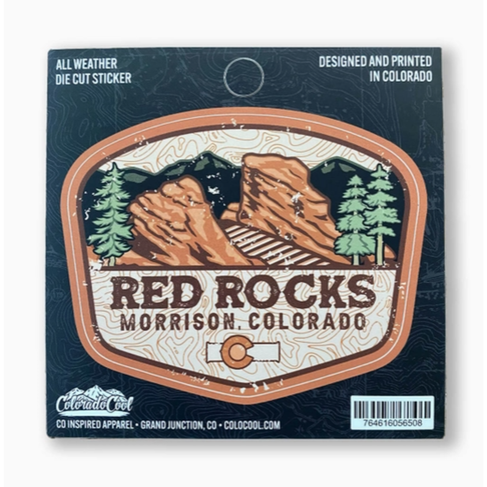 Coloradocool ColoradoCool Red Rocks Vibes Sticker