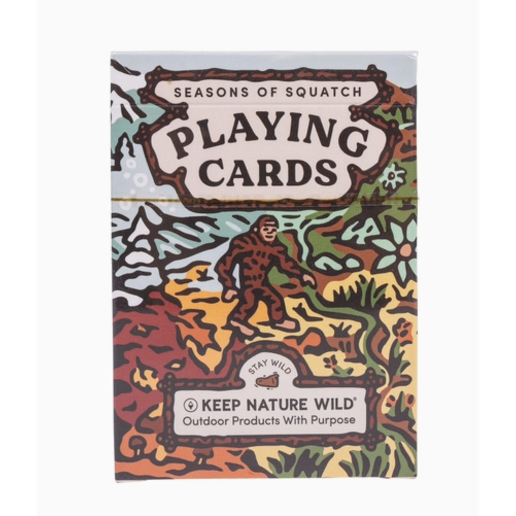 Keep Nature Wild KNW Seasons of Squatch Playing Cards