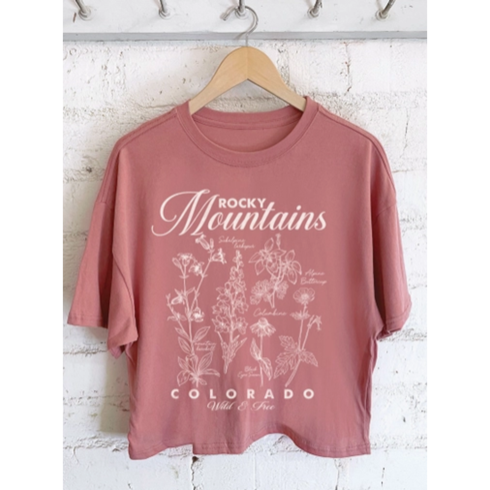 Rustee Clothing Rustee Rocky Mountain Wildflower Long Crop