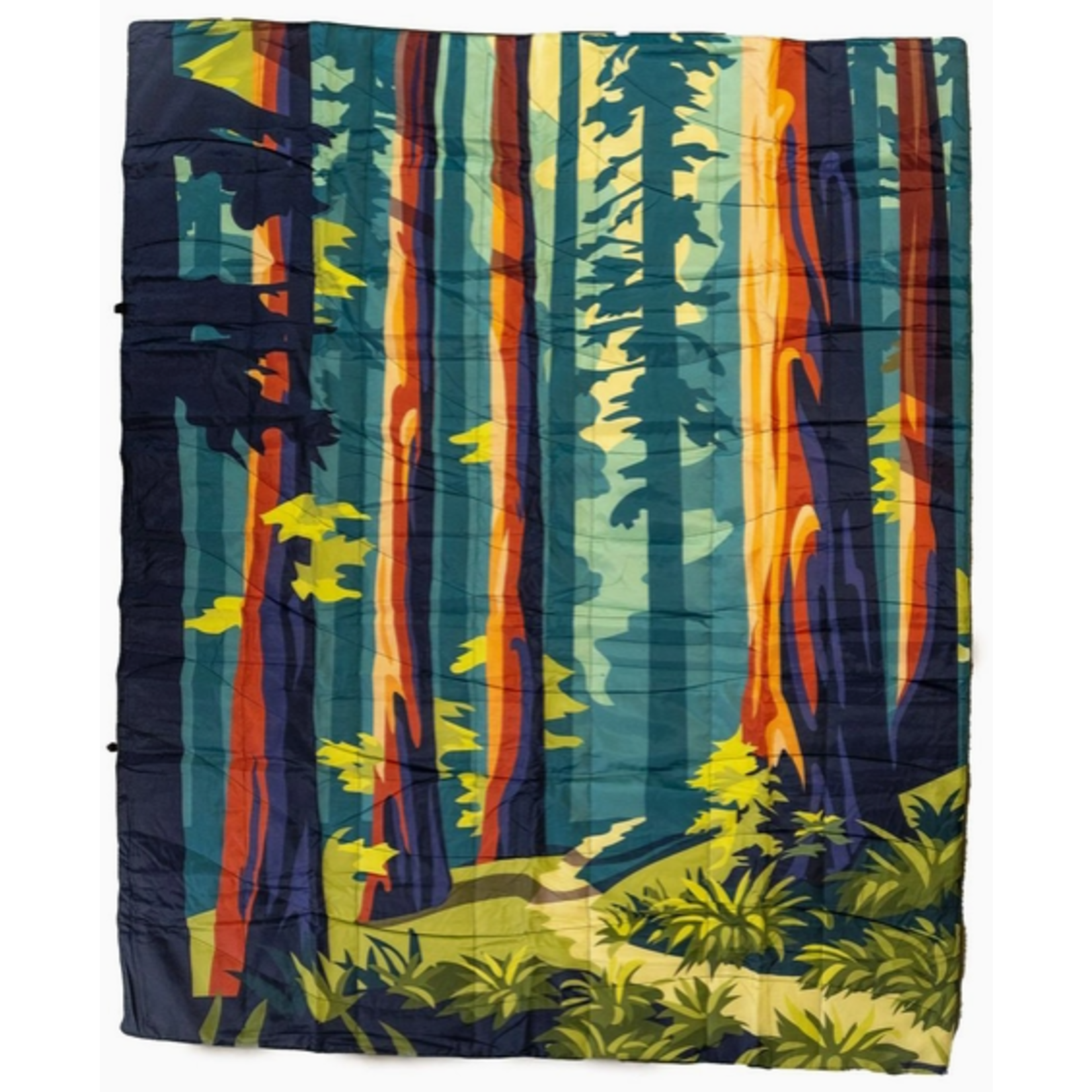 The Montana Scene TMS Puffy Outdoor Blankets Forest Grove