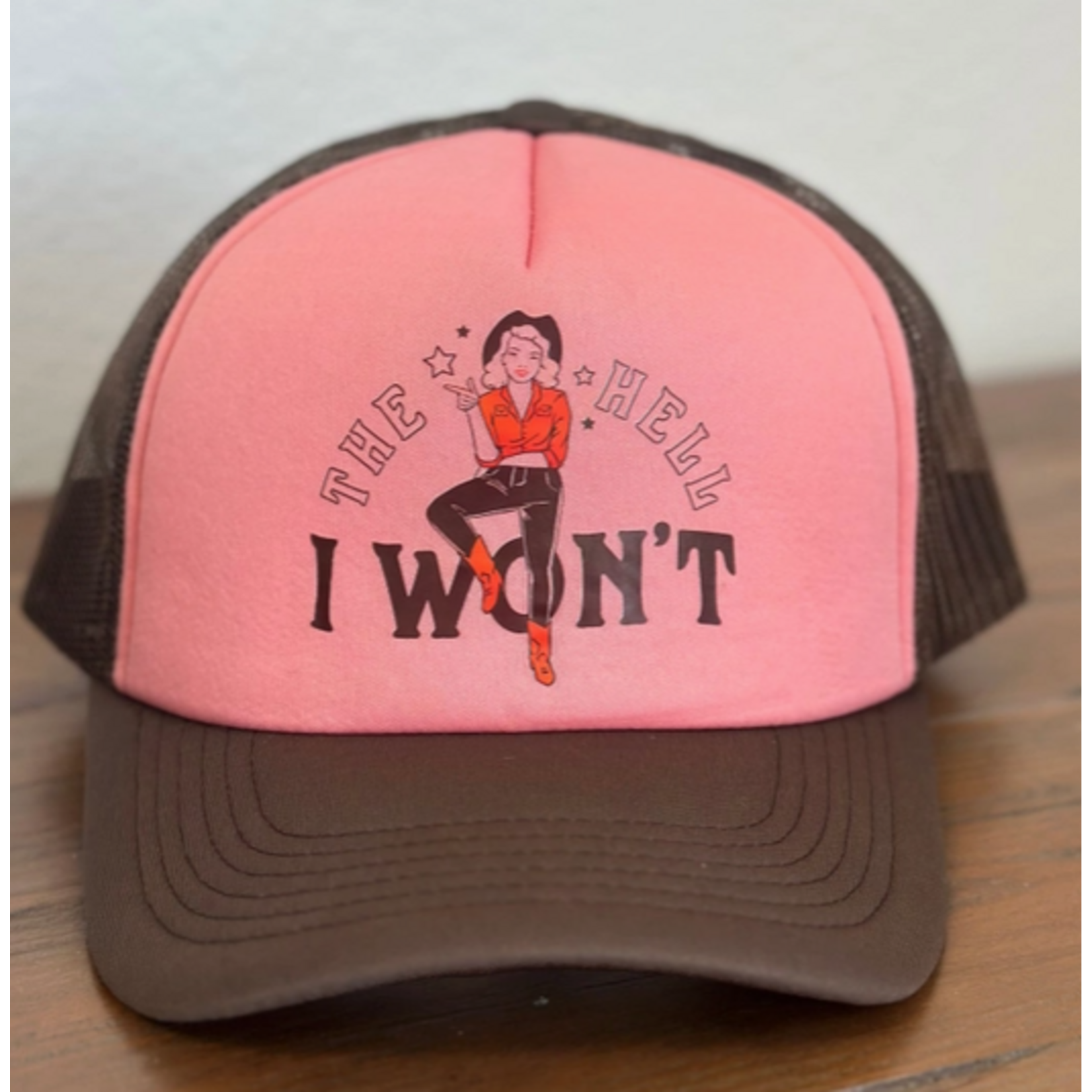 The Montana Scene TMS The Hell I Won't Foam Trucker - Brown/Peach