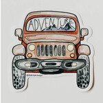 Sticker Girl Sticker Girl Adventure Jeep Vinyl Sticker
