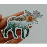 Sticker Girl Sticker Girl  Colorado Moose Vinyl Sticker