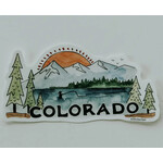 Sticker Girl Sticker Girl Fisher Colorado Mountain Scene Vinyl Sticker