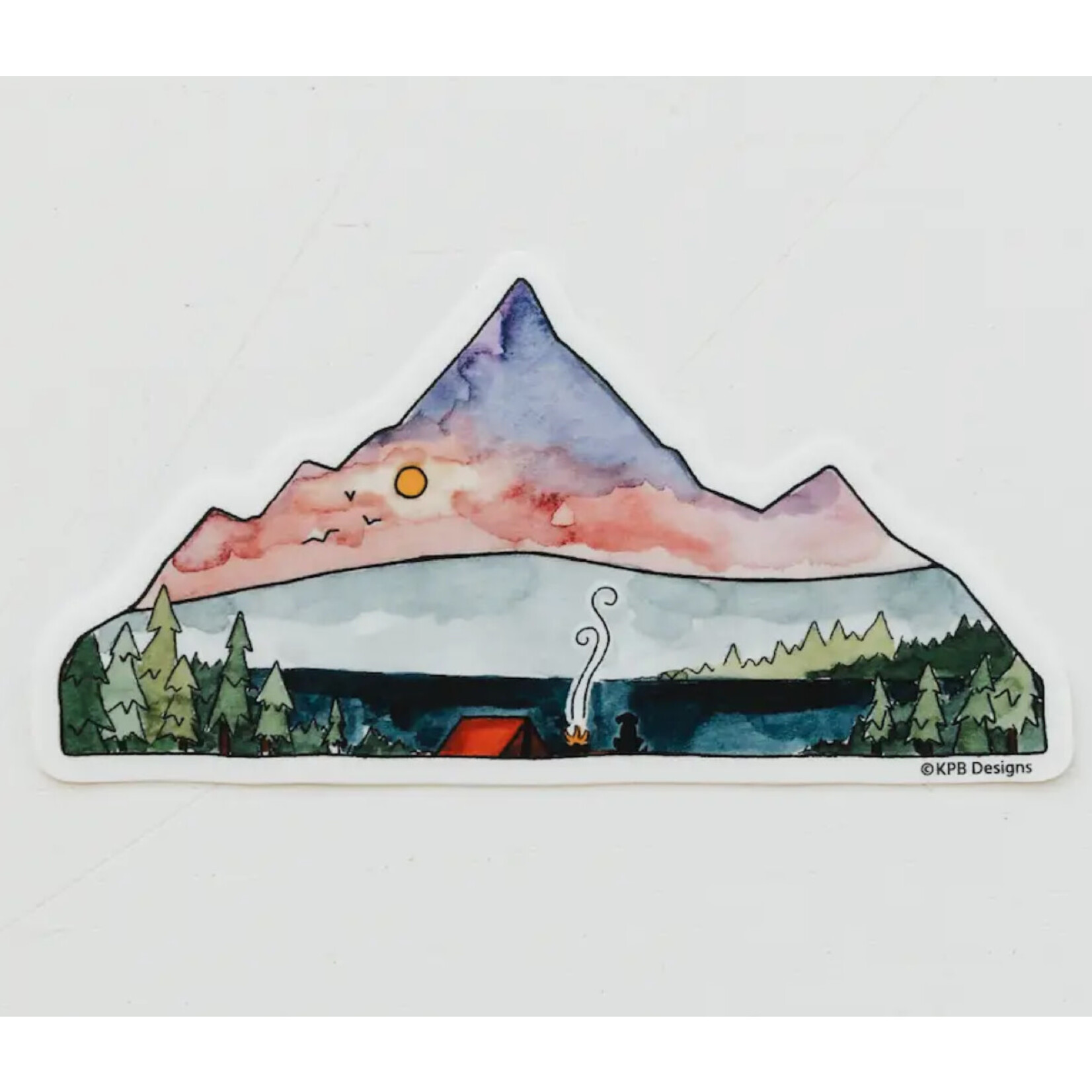 Sticker Girl Sticker Girl Mountain Outline Vinyl Sticker