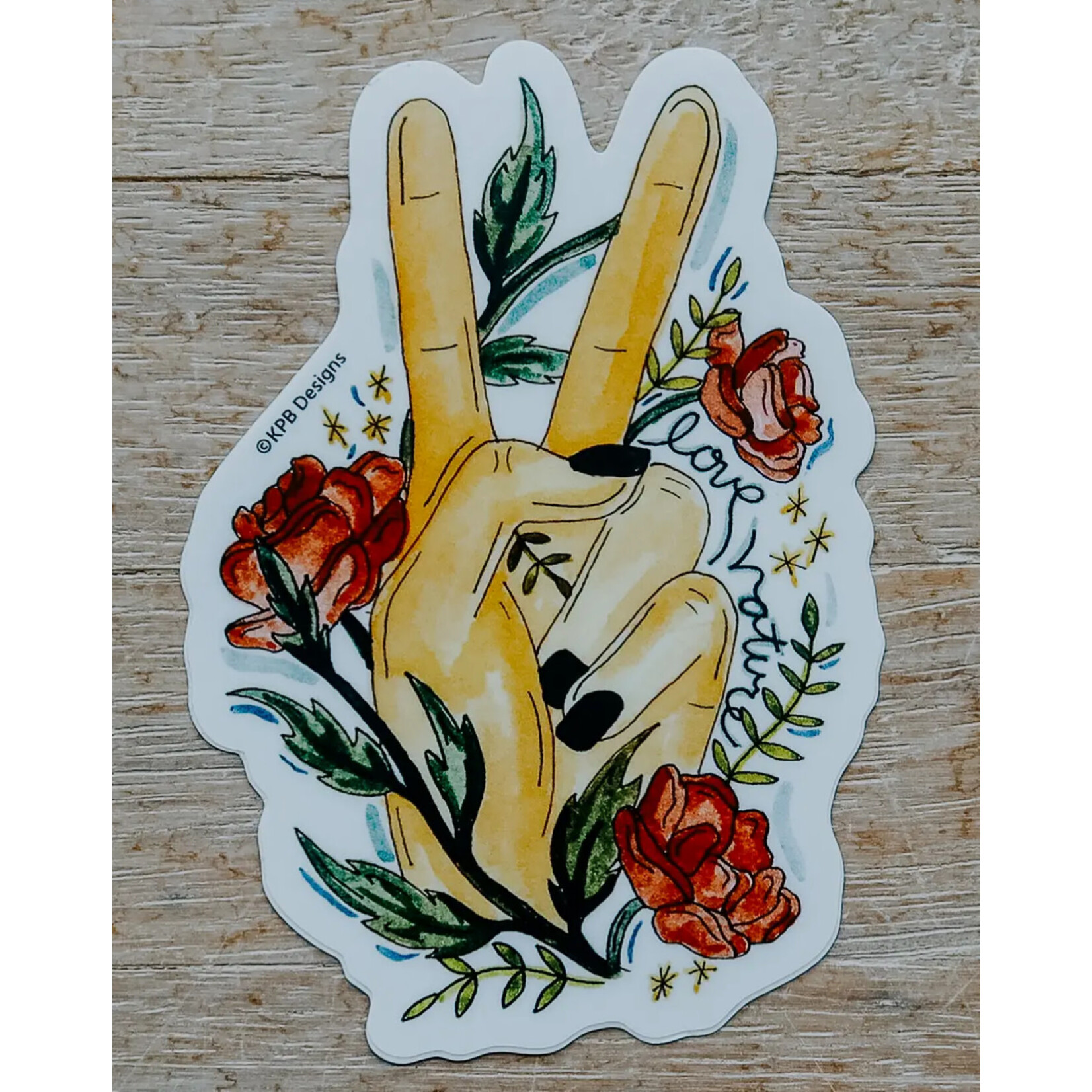 Sticker Girl Sticker Girl Peace Sign Vinyl Sticker