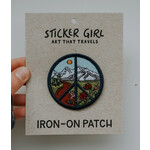 Sticker Girl Sticker Girl Circle Peace Embroidered Iron On Patch