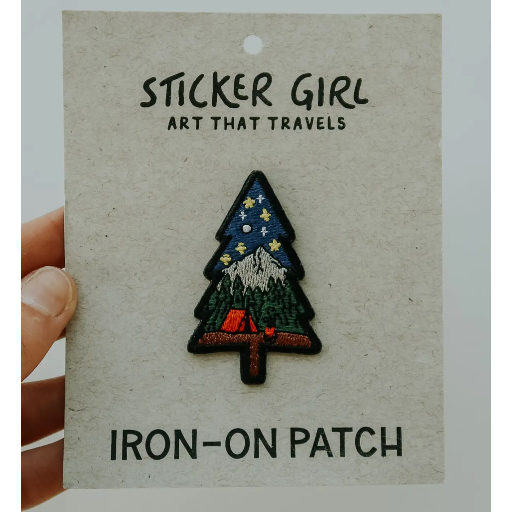 Sticker Girl Sticker Girl Tree Embroidered Iron On Patch