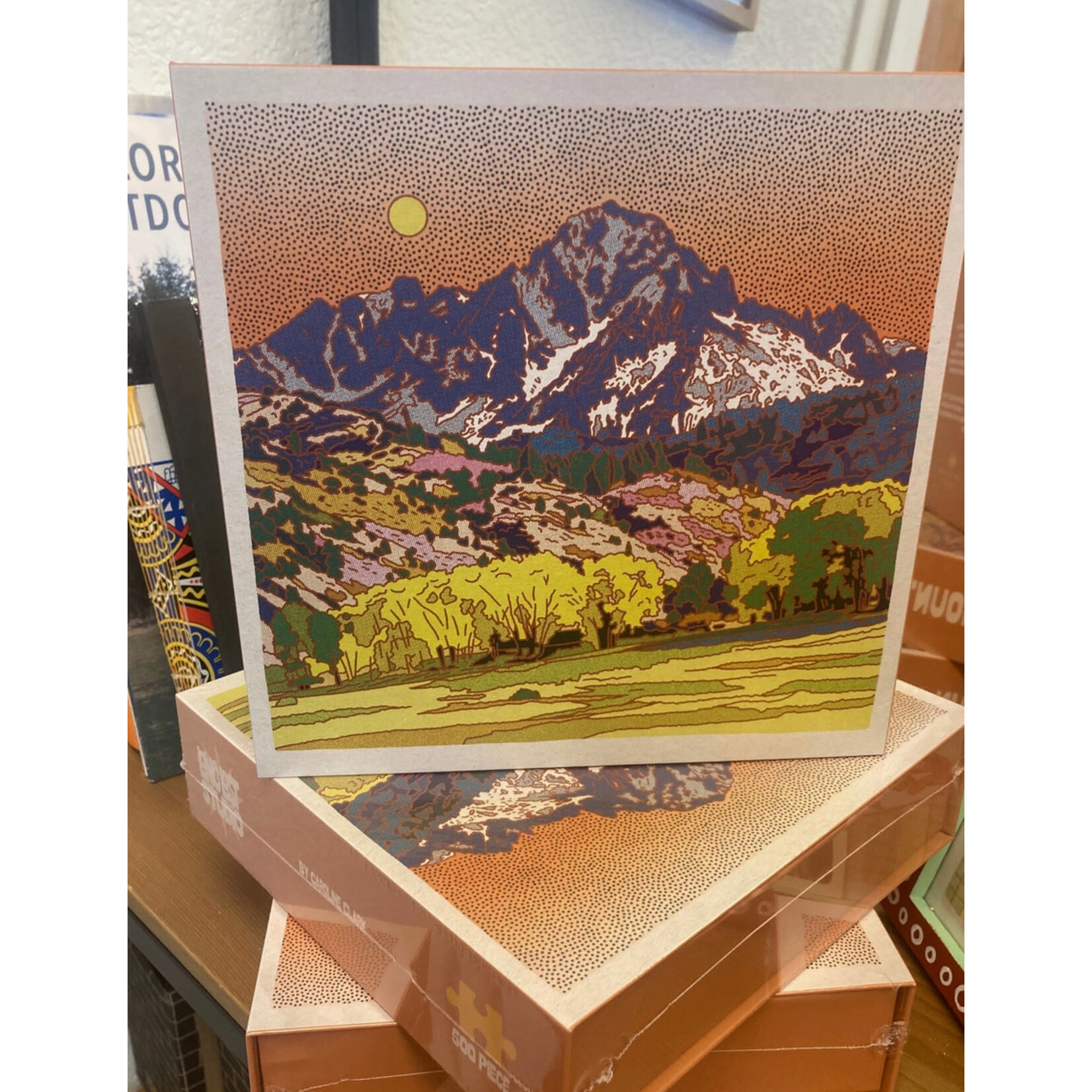 Caroline Clark CClark Rocky Mountain Sunset Puzzle