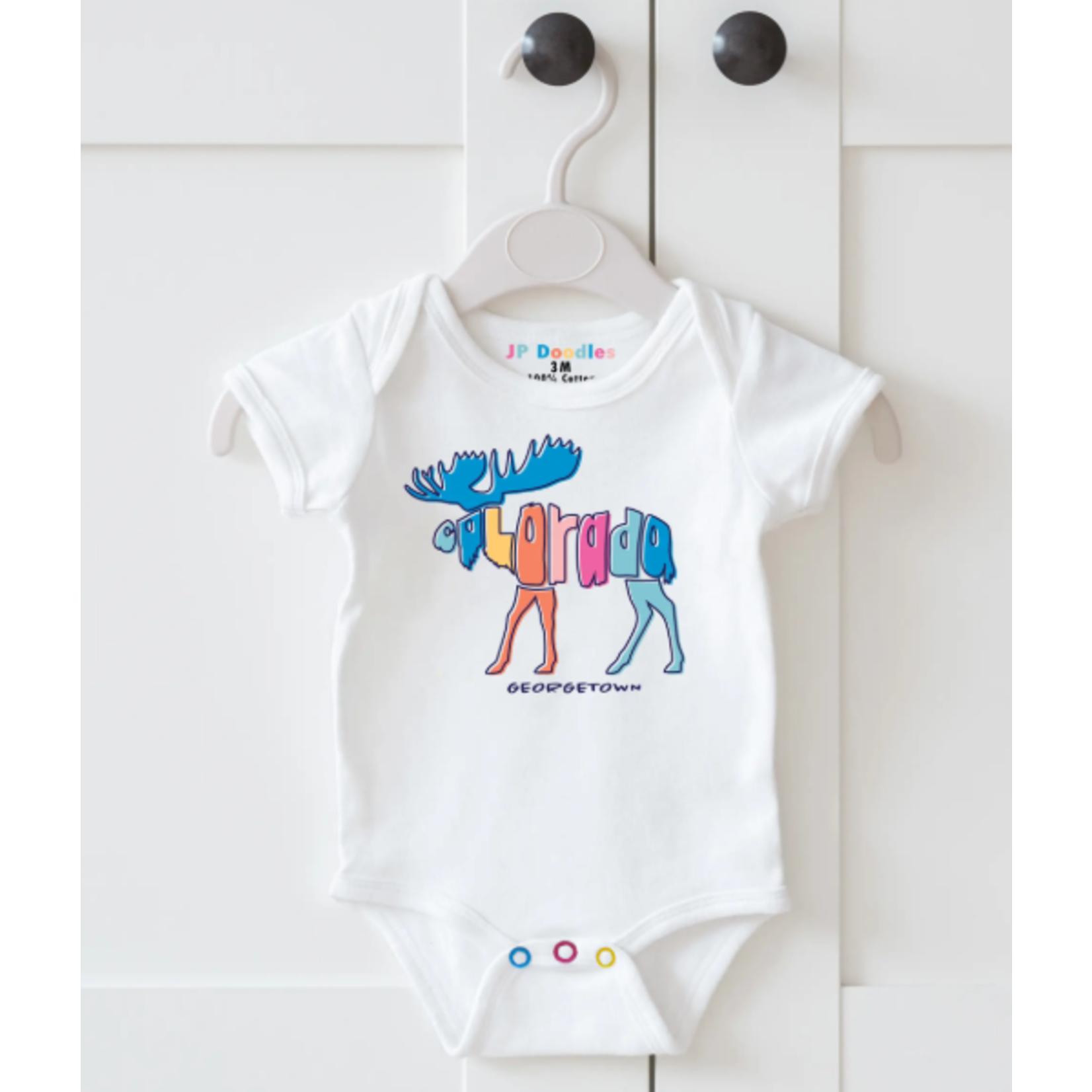 JP Doodles JP Doodles Georgetown Moose Onesie