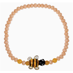 ZAD ZAD Buzzworthy Glass Bee Stretch Bracelet