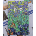 ZAD ZAD Irises Fine Art Silver Post Earrings