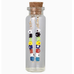 ZAD ZAD Multicolor Glass Flower Bar Bottled Earrings