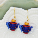 ZAD ZAD Spot of Tea Glass Teapot Earrings
