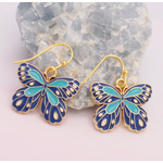 ZAD ZAD Spring Wings Enamel Butterfly Earrings