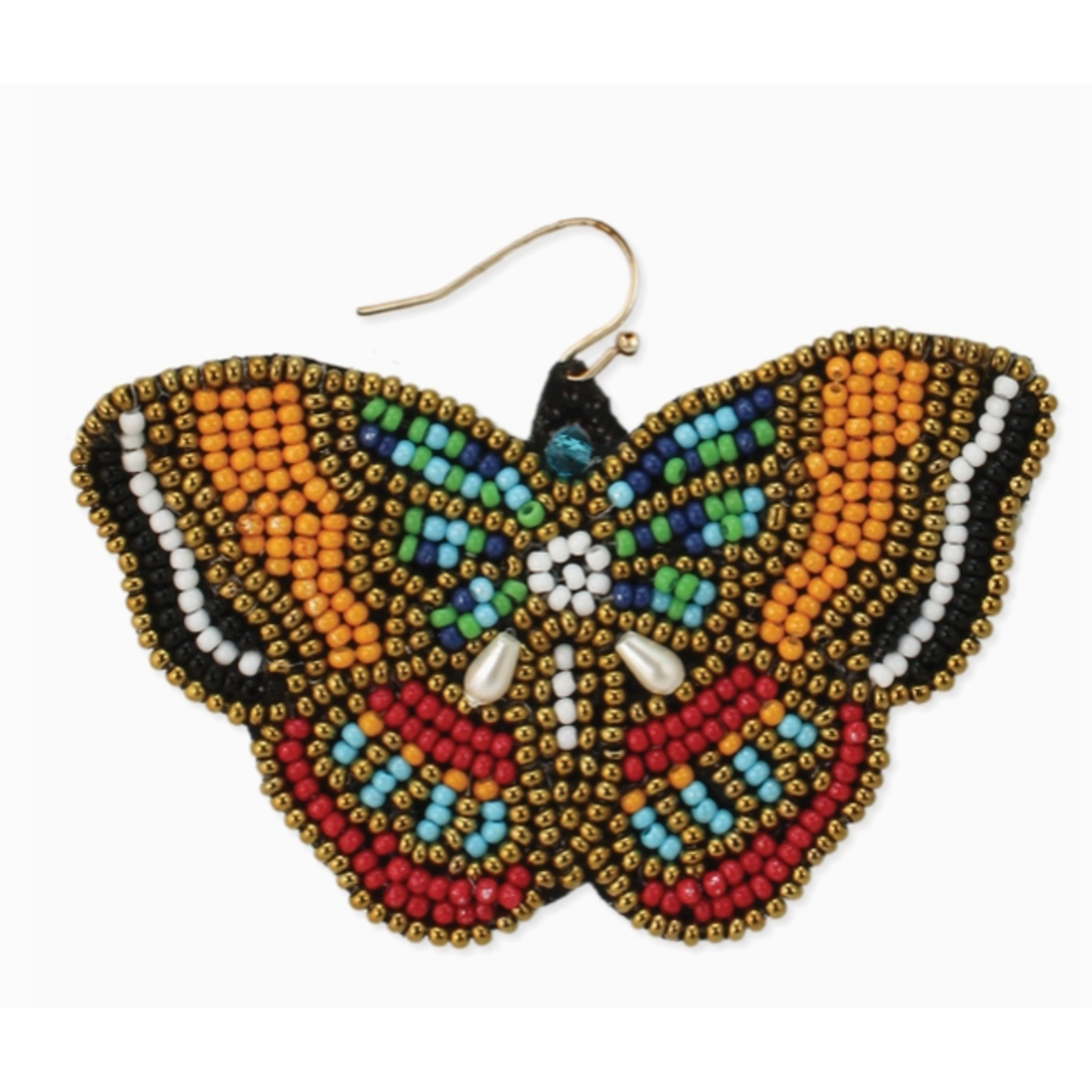 ZAD ZAD Summer Wings Butterfly Beaded Earrings