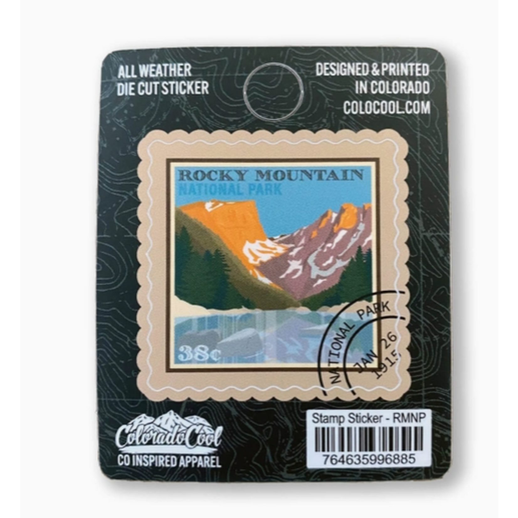 Coloradocool ColoradoCool Stamp Sticker - Rmnp