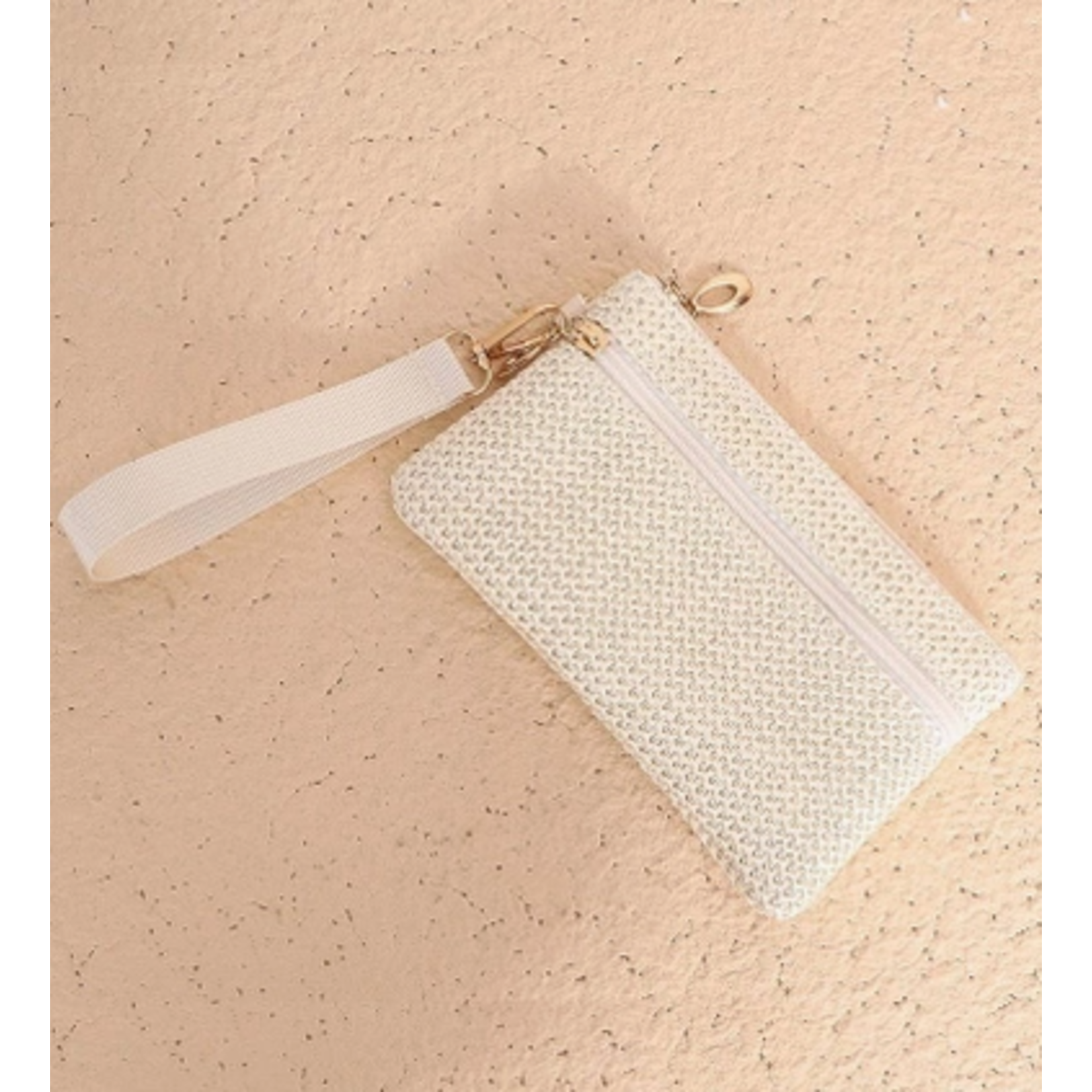Vanilla Monkey VM Boho Woven Straw Wristlet Wallet Bag