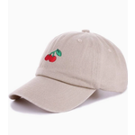 Vanilla Monkey VM Cherry Embroidered Washed Cap