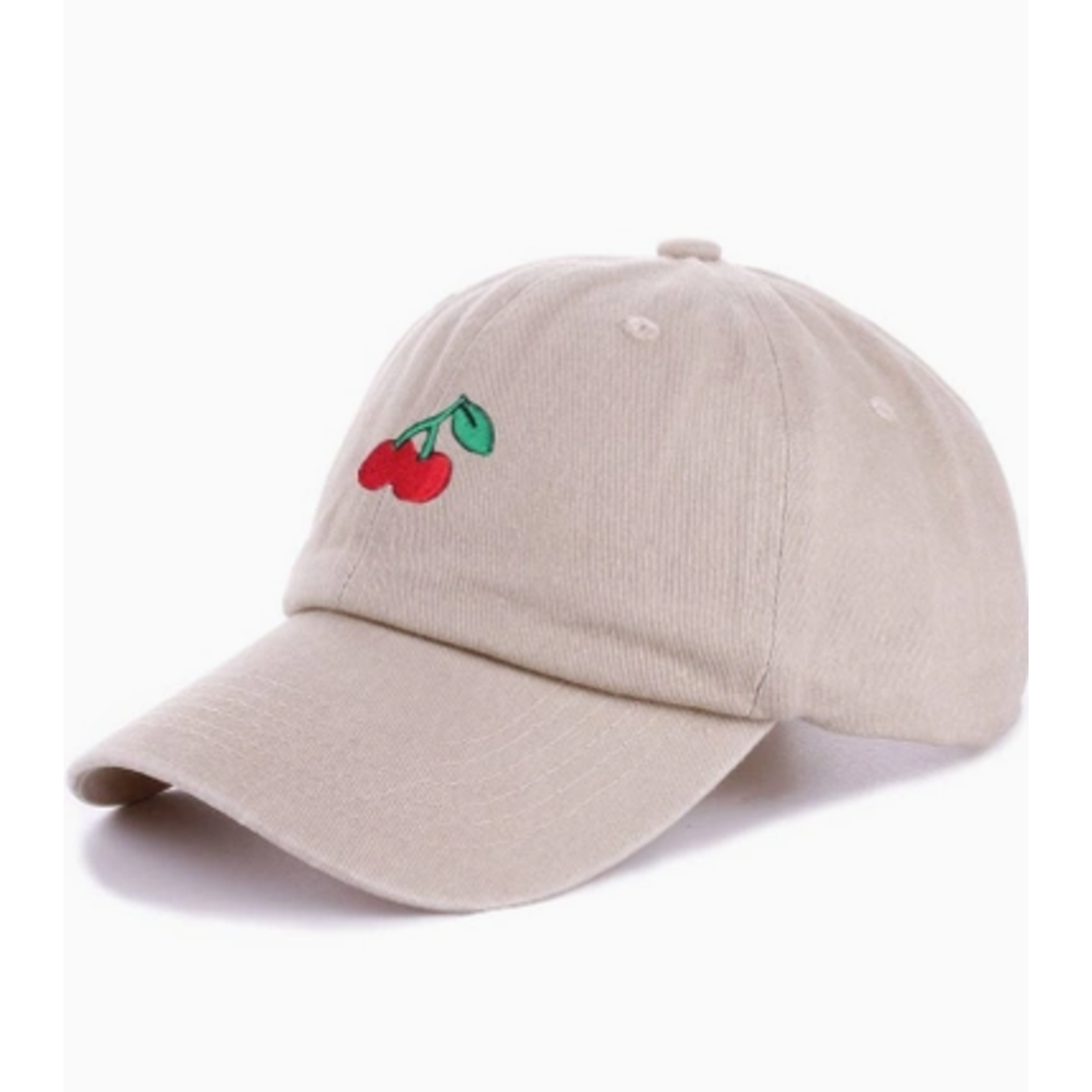 Vanilla Monkey VM Cherry Embroidered Washed Cap