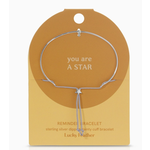 Lucky Feather Lucky Feather Reminder Bracelet-Star (Star) - Silver