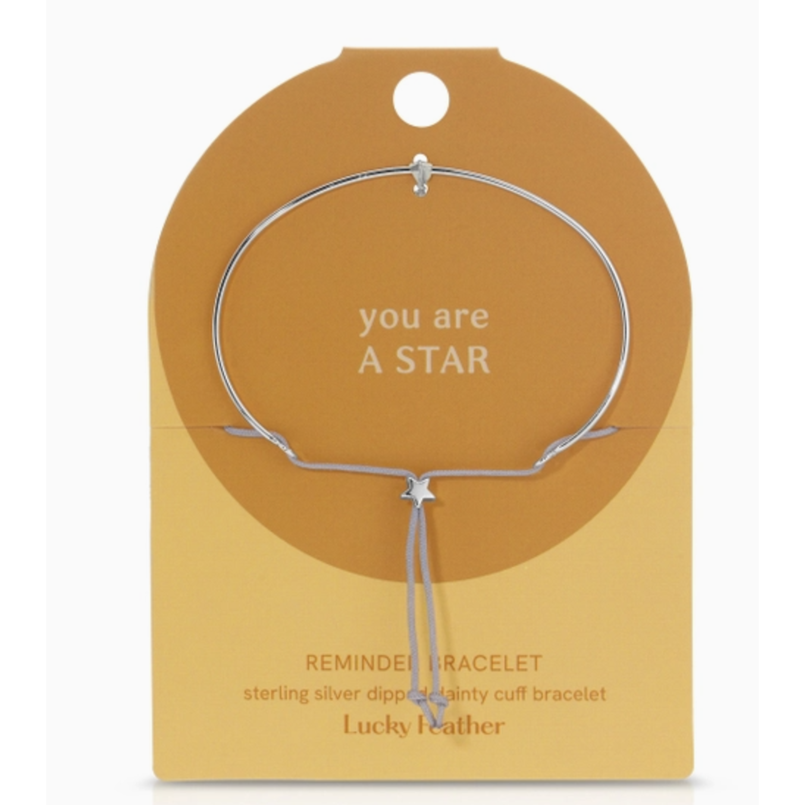 Lucky Feather Lucky Feather Reminder Bracelet-Star (Star) - Silver