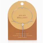 Lucky Feather Lucky Feather Reminder Bracelet -Brilliant (Diamond) - Silver