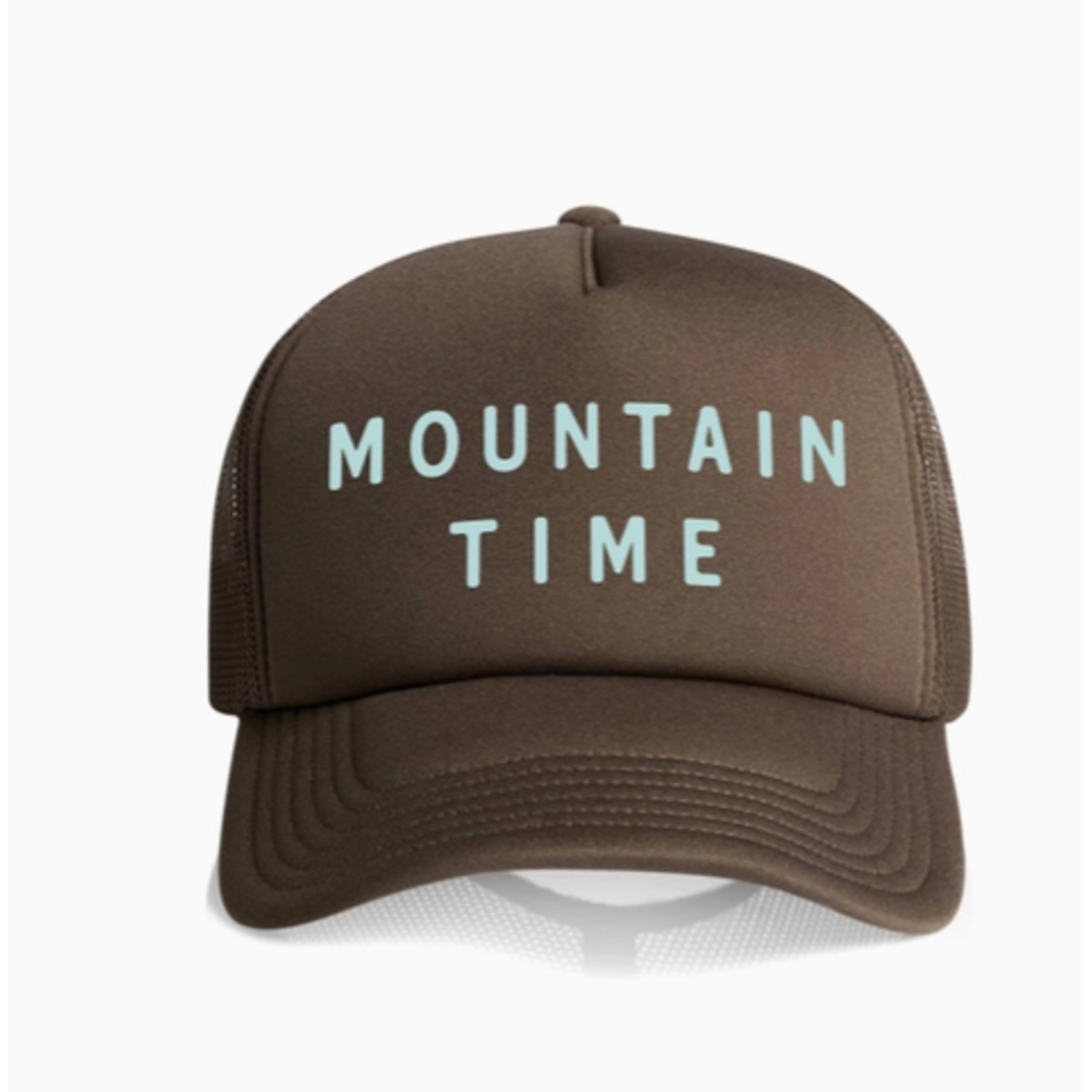 Endless August Supply Co, Endless August Mountain Time Recycled Trucker Hat - Brown