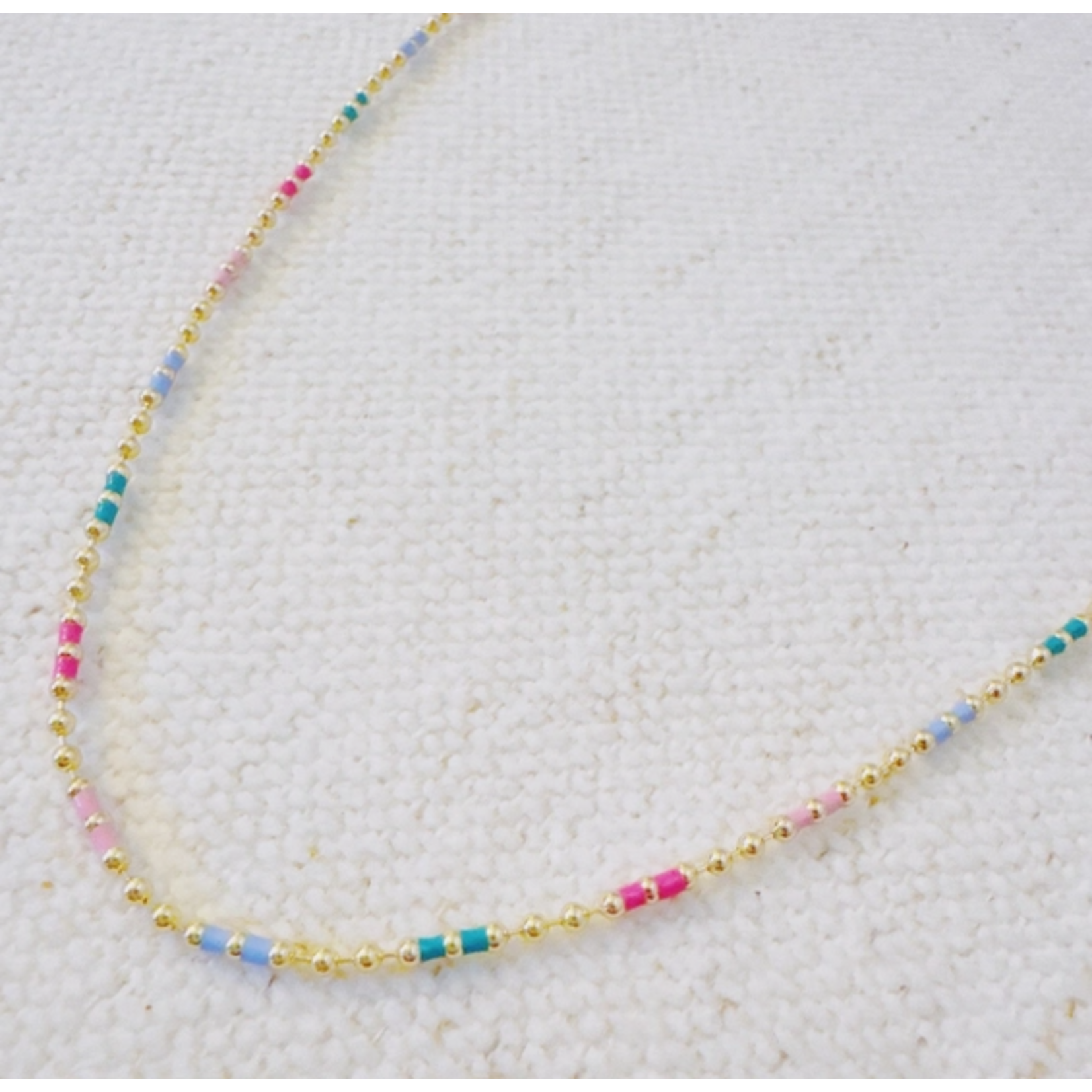 Ellison+Young E&Y Color Pop Ball Chain Necklace