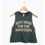 The Montana Scene TMS Just Here For The Mountains Tank