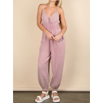 Very J Very J Mineral Washed Cotton Gauze Casual Jumpsuit