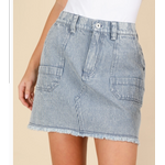 Very J Very J -Washed Striped Skirt