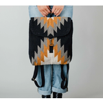 Panache Apparel Panache Black, Gray, Mustard & Cream Aztec Backpack