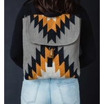 Panache Apparel Panache Gray, Black, Mustard & Cream Aztec Backpack
