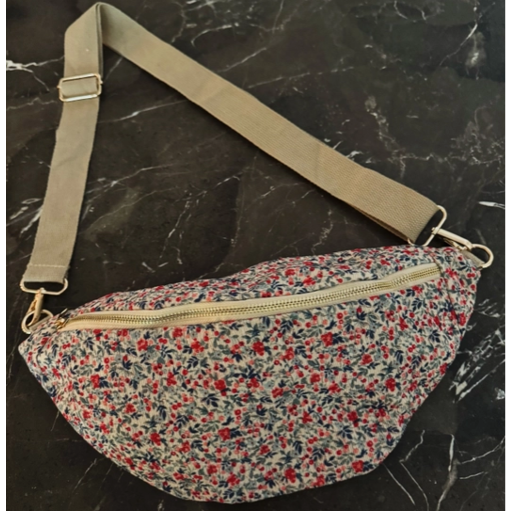 Ellison+Young E&Y Vintage Floral Sling Bag Cherry Meadow