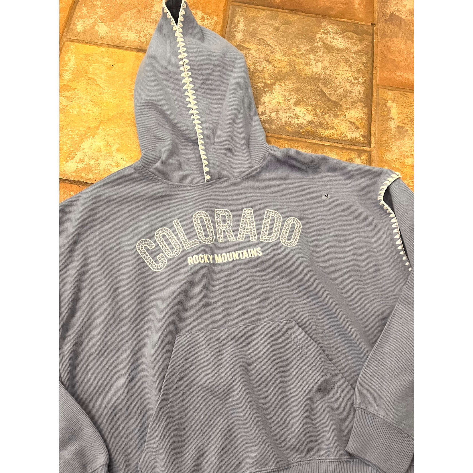 MV SPORT MV Teegan CO Embroidered  Hoodie