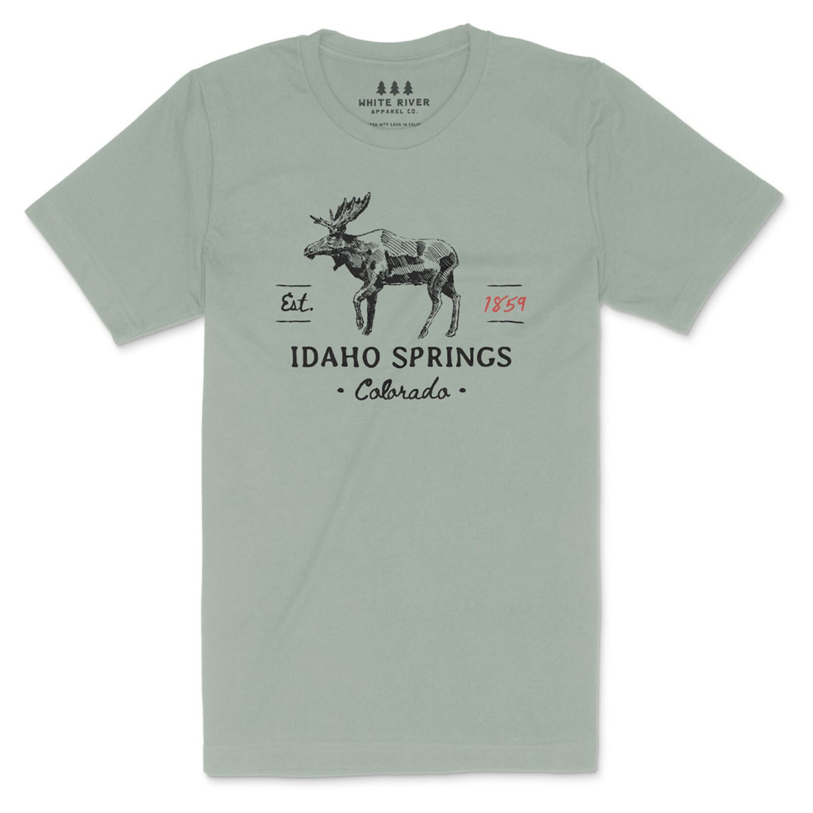 Whte River Apprel WRA Idaho Springs Moose T-Shirt