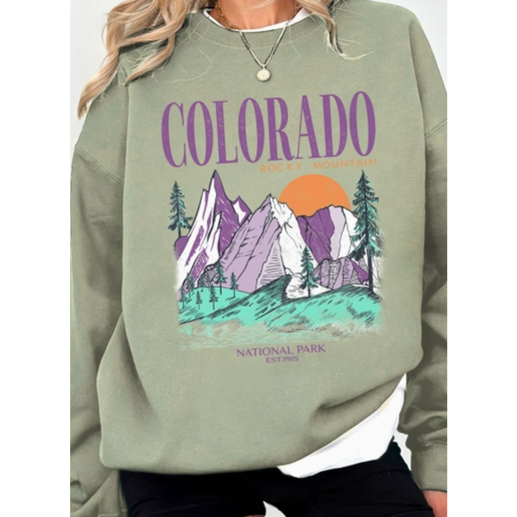 Rustee Clothing Rustee RM Purple Graphic Crewneck