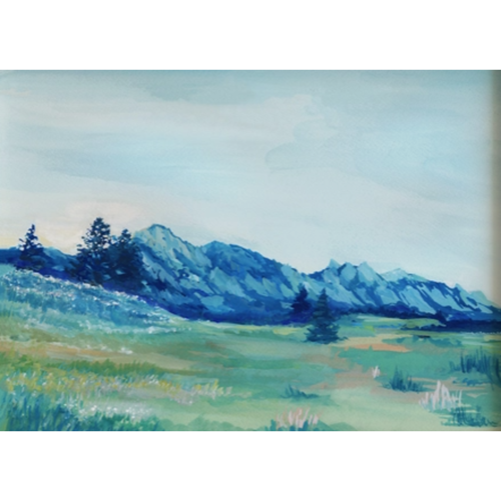 Beimborn Art Beimborn Art Flatirons in Blue 8X10