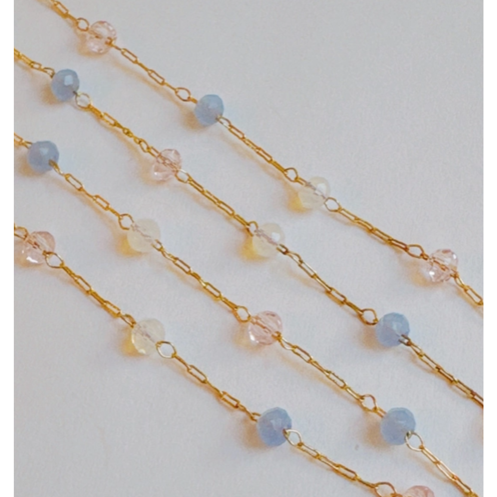 Ellison+Young E&Y Pastel Water Drop Chain Necklace